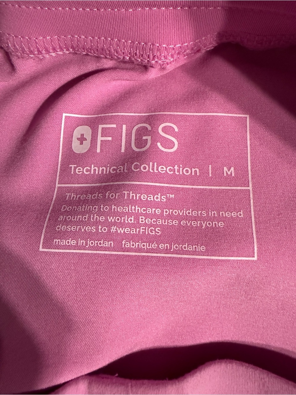 FIGS Pink Cloud Kade Straight-Leg Scrub Pant Medium EUC - Picture 8 of 8
